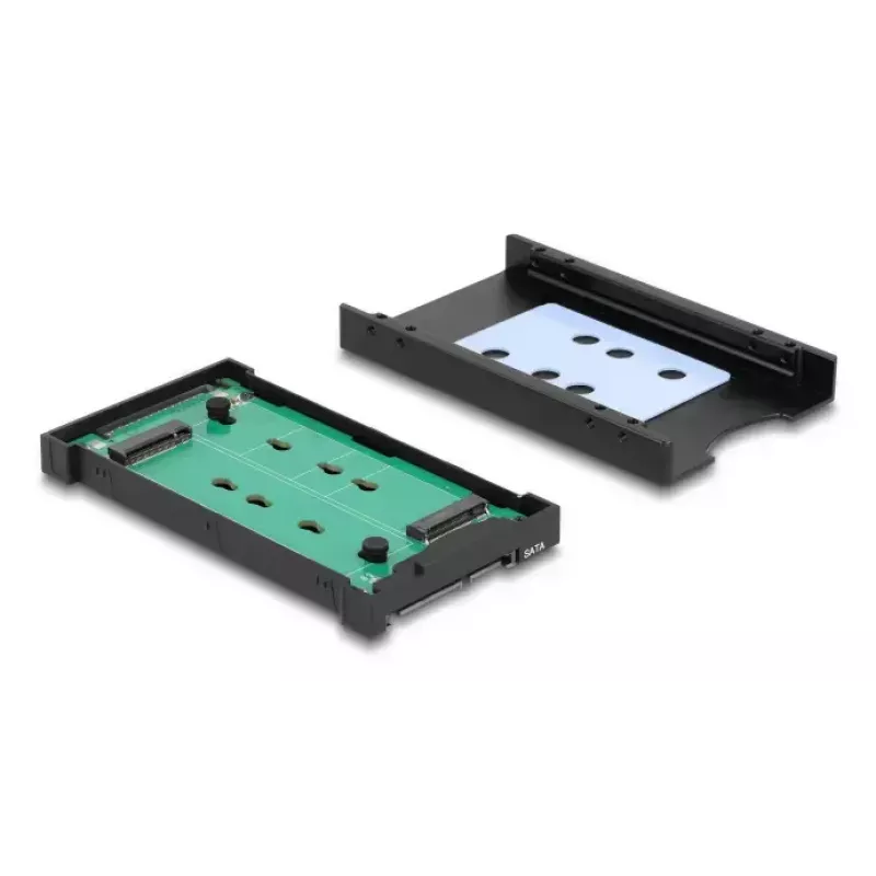 DELOCK interfeisa adapteris U.2 (SFF-8639) uz M.2 Key M NVMe SSD, 64301, melns, vīriešu savienotājs