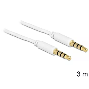 Audio kabelis 3.5 mm DeLOCK 83442 3 m balts