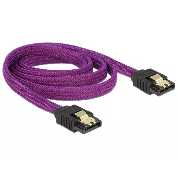 SATA kabelis DeLOCK 83692 1 m SATA 7-pin Violeta