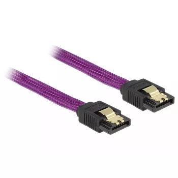 SATA kabelis DeLOCK 83692 1 m SATA 7-pin Violeta