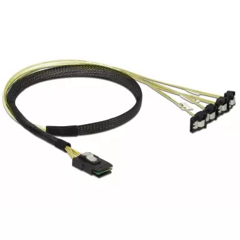 Iekšējais strāvas kabelis DeLOCK 85686 0.5 m Mini SAS SFF-8087 uz 4 SATA