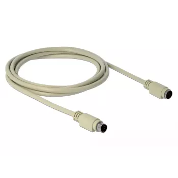 PS/2 pagarinājuma kabelis DeLOCK 85805 1.8m 6-pin Mini-DIN bēšs