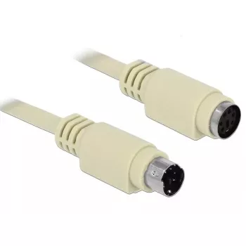 PS/2 pagarinājuma kabelis DeLOCK 85805 1.8m 6-pin Mini-DIN bēšs