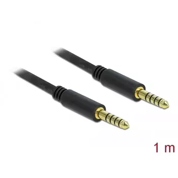 Audio kabelis DeLOCK 85791 1m 4.4mm Melns