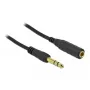 Stereo Jack pagarinātāja kabelis DeLOCK 86766 10m Melns