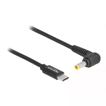 DeLOCK Laptop uzlādes kabelis USB Type-C vīriešu–Samsung 5.5 x 3.0 mm vīriešu 1.5m 20V 3A