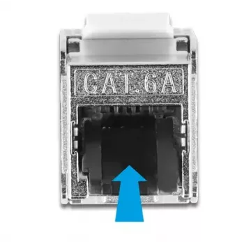 Kabelis RJ45 spraudnis uz Keystone moduli RJ45 ligzda DeLOCK 87030