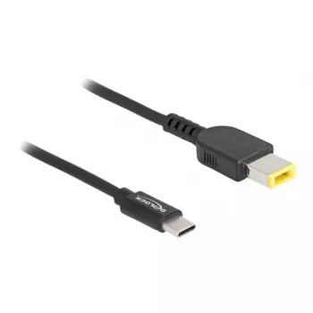 DeLOCK Laptop uzlādes kabelis USB Type-C vīriešu savienotājs uz Lenovo 11.0 x 4.5 mm vīriešu savienotāju 1.5m 20V 3A