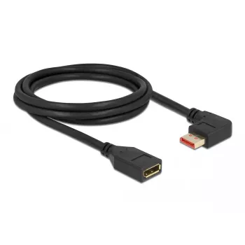 DeLOCK 87075 DisplayPort pagarinātāja kabelis 2m 90° pa kreisi leņķveida