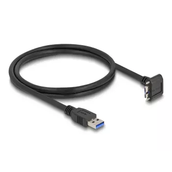 USB kabelis DeLOCK 80483 Type-A vīriešu uz Micro-B vīriešu 1m 5 Gbps melns