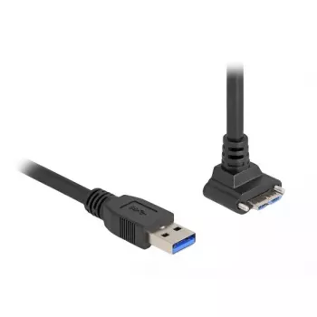 USB kabelis DeLOCK 80483 Type-A vīriešu uz Micro-B vīriešu 1m 5 Gbps melns
