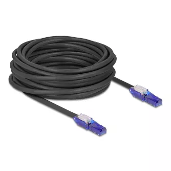 Tīkla kabelis DeLOCK 80931 RJ-45 Cat6 10 m Melns Violeta