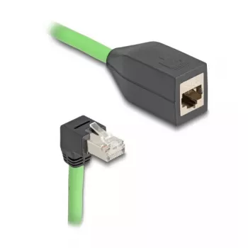 Tīkla kabelis DeLOCK 80886 RJ-45 Cat6a 1 m Melns Zaļš