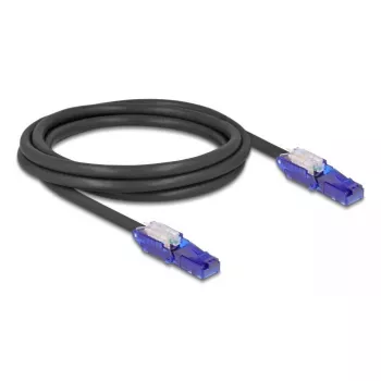 Tīkla kabelis DeLOCK 80927 RJ-45 Cat6 2 m Melns Violeta