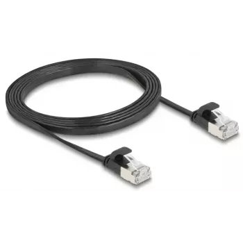 DeLOCK 81164 tīkla kabelis Cat6a 1.5 m melns