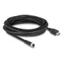 Kabelis DELOCK M12 A-kodēts 17-pin sievišķais uz HDMI vīrišķais 5 m melns