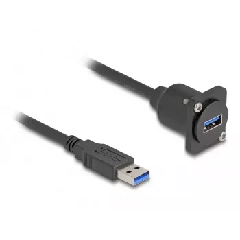 DeLOCK D-Type USB kabelis, Type-A vīrietis uz Type-A sieviete, 20 cm, 5 Gbps