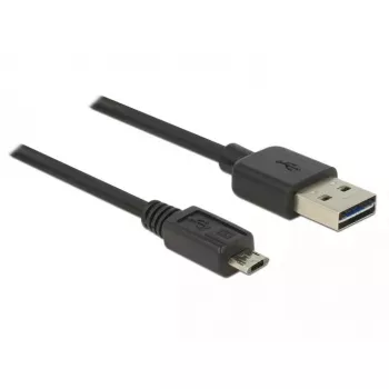 USB kabelis DeLOCK 83851 USB 2.0 3m USB A Micro-USB B Melns