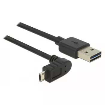 USB kabelis DeLOCK 83856 USB 2.0 2m USB A Micro-USB B Melns