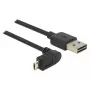 USB kabelis DeLOCK 83856 USB 2.0 2m USB A Micro-USB B Melns