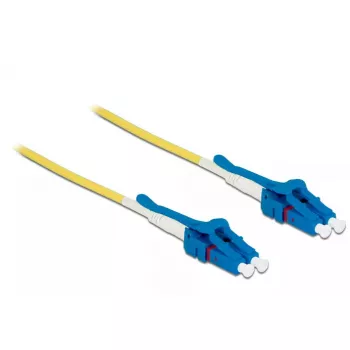 Šķiedru optikas kabelis DeLOCK 85083 1 m LC Dzeltens