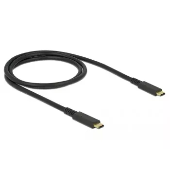 USB kabelis DeLOCK 85207 USB 3.2 Gen 2 1m USB-C melns