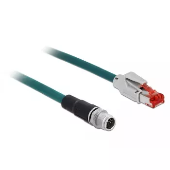 Rūpnieciskais Ethernet kabelis DeLOCK 85427, M12, 3m