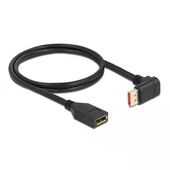 DeLOCK DisplayPort pagarinātājs 90° leņķī uz leju 8K 1m