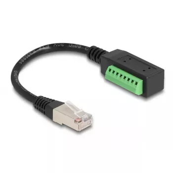 DeLOCK RJ45 kabelis Cat.5e spraudnis uz spaiļu bloku adapteris 21,5 cm