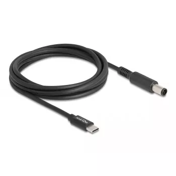 DeLOCK Laptop uzlādes kabelis USB Type-C vīriešu uz Dell 7.4 x 5.0 mm vīriešu 1.5 m 20 V