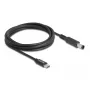 DeLOCK Laptop uzlādes kabelis USB Type-C vīriešu uz Dell 7.4 x 5.0 mm vīriešu 1.5 m 20 V