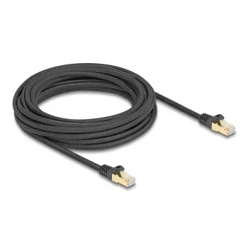DeLOCK RJ45 tīkla kabelis Cat.6A S/FTP 7,5m Melns