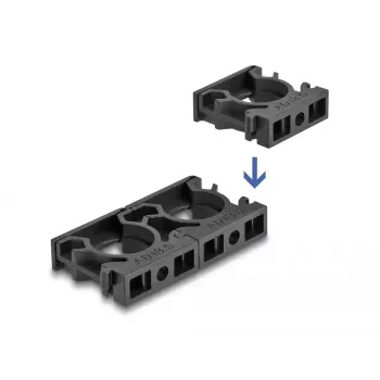 Kabeļa uzmavas turētājs DeLOCK 60482 Melns 8 gab. Plastmasa 30mm