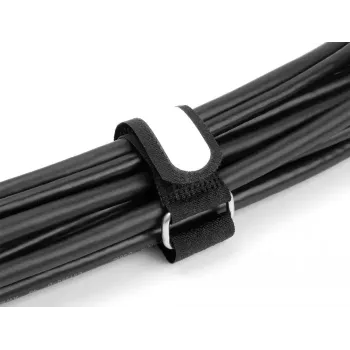 Kabeļu saites ar Velcro DeLOCK 19608 305x25mm melnas 5gab.