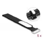 Kabeļu saites ar Velcro DeLOCK 19608 305x25mm melnas 5gab.