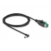 DeLOCK PoweredUSB kabelis vīrietis 12 V uz DC 5.5 x 2.1 mm vīrietis leņķveida 2 m