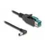 DeLOCK PoweredUSB kabelis vīrietis 12 V uz DC 5.5 x 2.1 mm vīrietis leņķveida 2 m