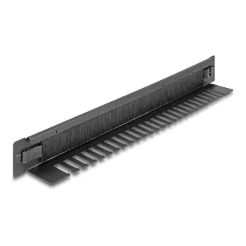 DeLOCK 66552 Birstes panelis 19 inch melns metāls 48mm x 482mm x 44,4mm