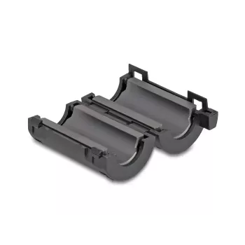 Ferīta serdes skava DELOCK 80947, melna, 36×19,5×18 mm, 2 gab. iepakojumā