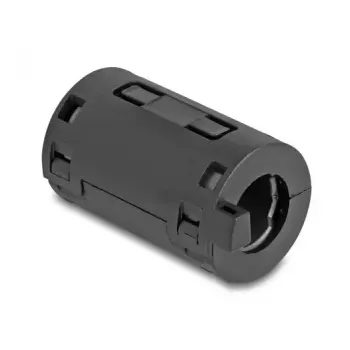 Ferīta serdes skava DELOCK 80947, melna, 36×19,5×18 mm, 2 gab. iepakojumā