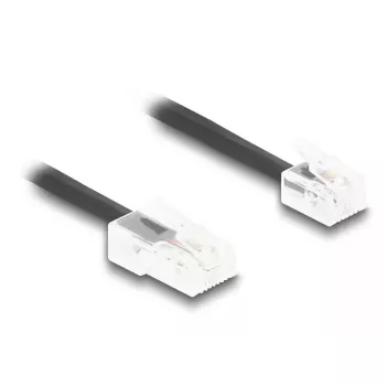 DeLOCK telefona kabelis 5 m Melns 88481 RJ-11 RJ-45