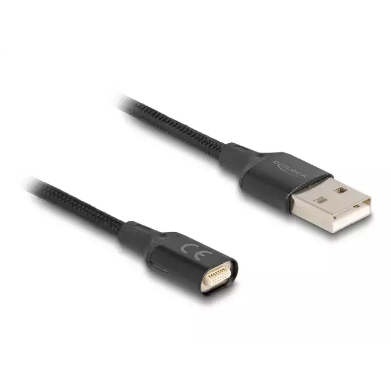 DeLOCK 88167 USB 2.0 Type-A uz Magnētisko Interfeisu Kabelis 1m Melns