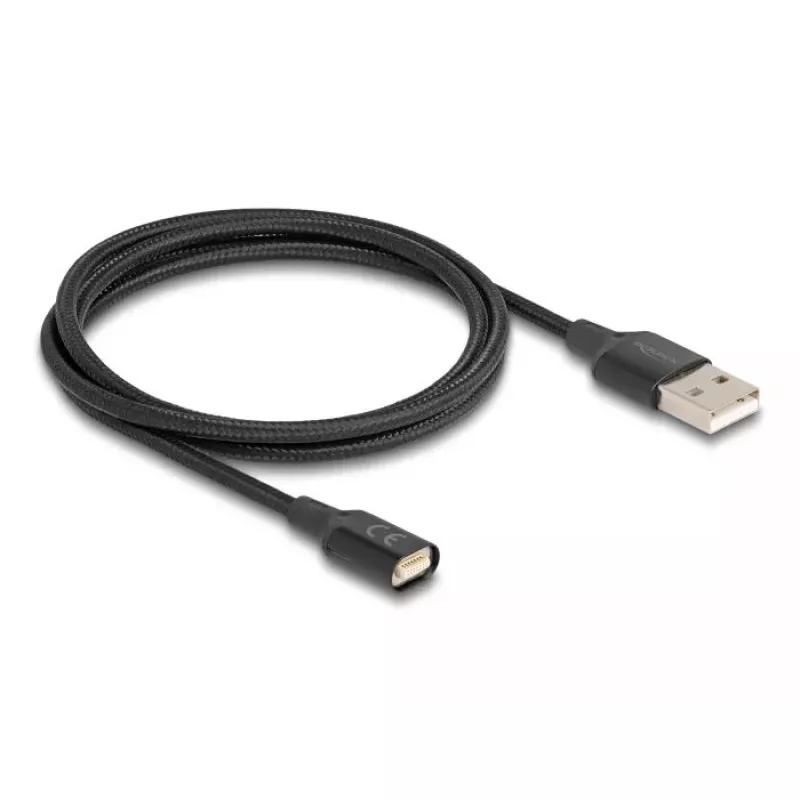 DeLOCK 88167 USB 2.0 Type-A uz Magnētisko Interfeisu Kabelis 1m Melns