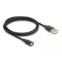 DeLOCK 88167 USB 2.0 Type-A uz Magnētisko Interfeisu Kabelis 1m Melns