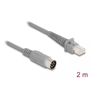 Tīkla kabelis DeLOCK 90167 RJ-50 8-pin spaiļu bloks 2 m Pelēks