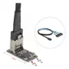 DELOCK iekšējā M.2 uz Mini-SAS adaptera karte 64260, M.2 hosts, Mini-SAS izeja, JMicron JMB585, melna, LED
