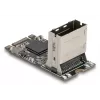 DELOCK iekšējā M.2 uz Mini-SAS adaptera karte 64260, M.2 hosts, Mini-SAS izeja, JMicron JMB585, melna, LED
