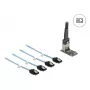 DELOCK iekšējā M.2 uz Mini-SAS adaptera karte 64260, M.2 hosts, Mini-SAS izeja, JMicron JMB585, melna, LED