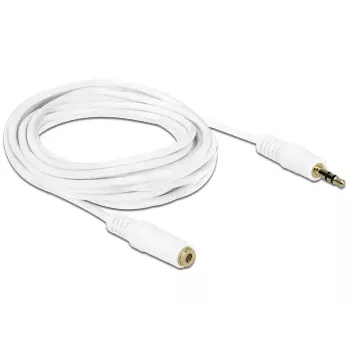 Audio kabelis 3,5 mm M-F DeLOCK 83769 3 m Balts