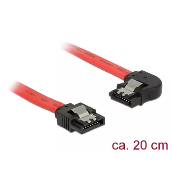 SATA kabelis DeLOCK 83962 0,2 m SATA 7-pin Sarkans